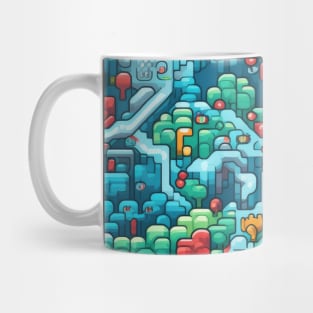 Pixel Art Repeating Pattern Mug